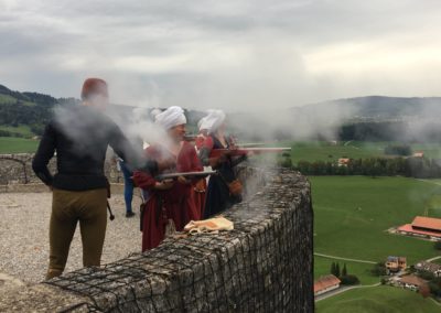 Crédit photo: Compagnie des Quatre Lunes. Journée des Châteaux suisses à Gruyères, 03.10.2021