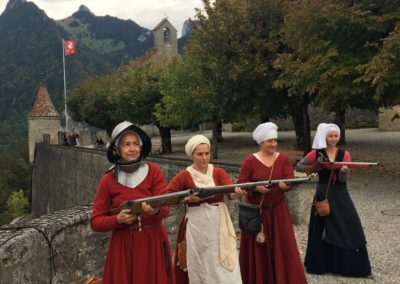 Crédit photo: Compagnie des Quatre Lunes. Journée des Châteaux suisses à Gruyères, 03.10.2021
