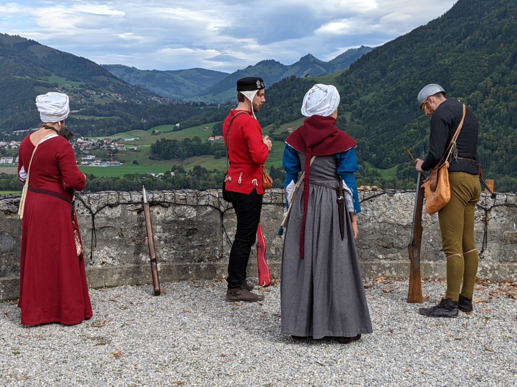 Crédit photo: Compagnie des Quatre Lunes. Journée des Châteaux suisses à Gruyères, 03.10.2021