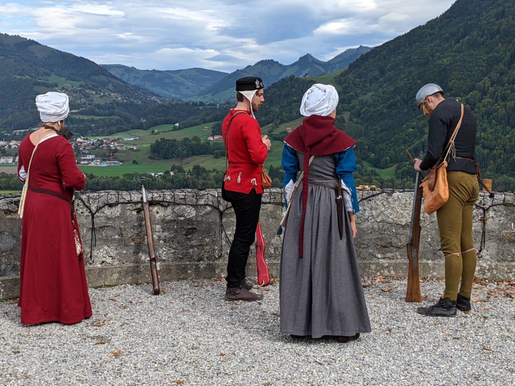 Crédit photo: Compagnie des Quatre Lunes. Journée des Châteaux suisses à Gruyères, 03.10.2021