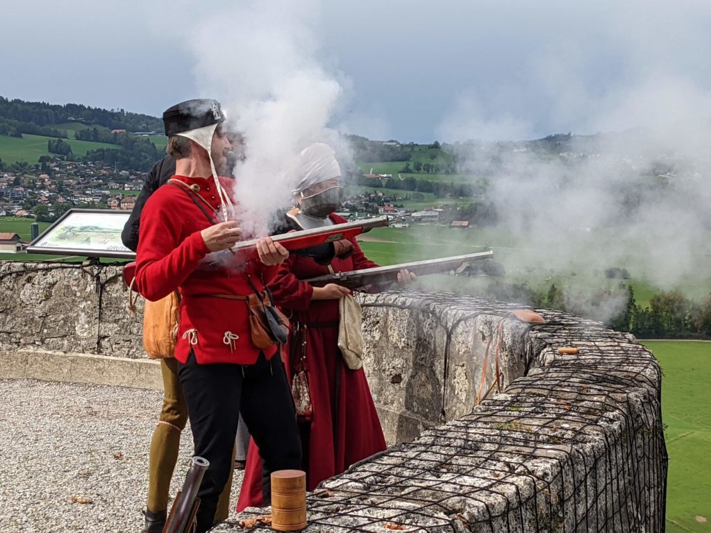 Crédit photo: Compagnie des Quatre Lunes. Journée des Châteaux suisses à Gruyères, 03.10.2021